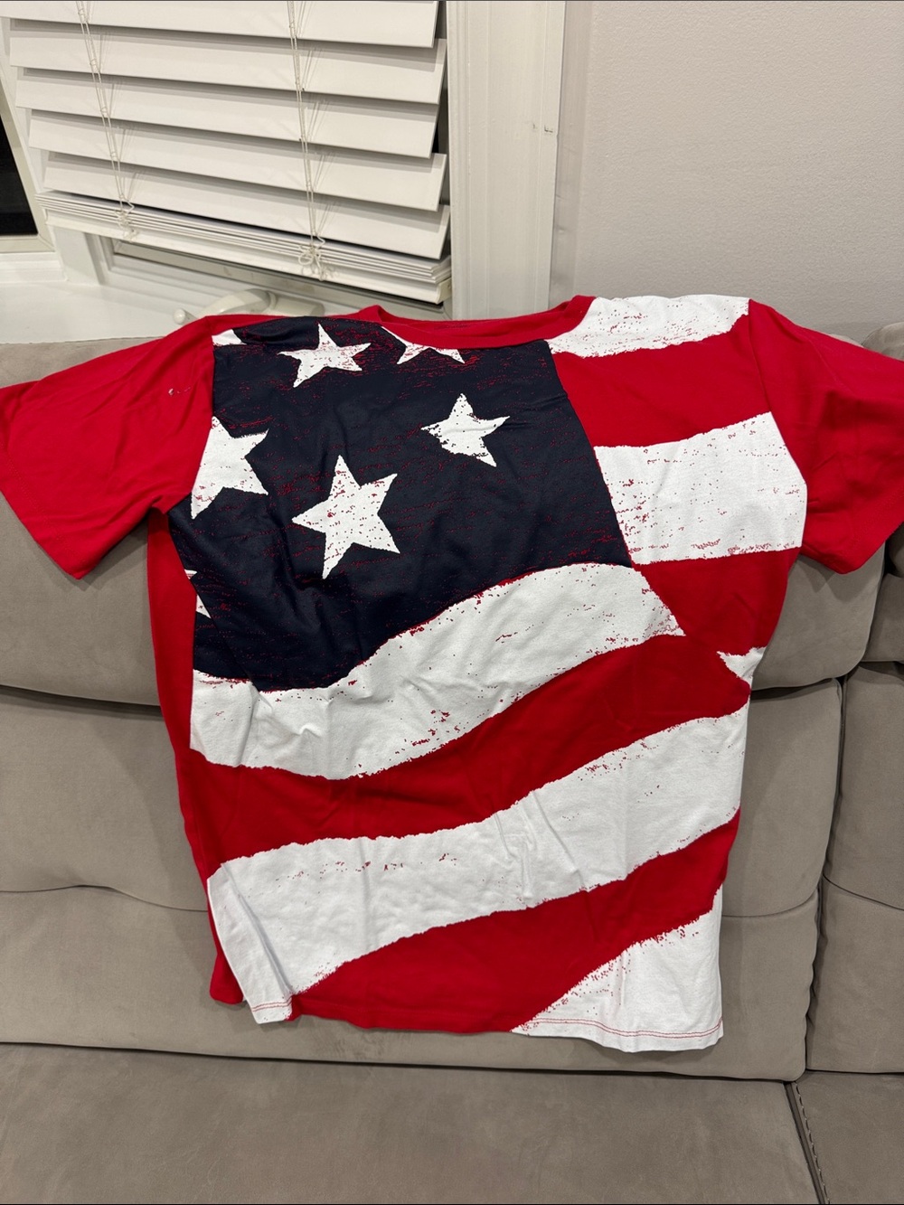 The Children's Place Red, White & Navy Stars and Stripes Tee